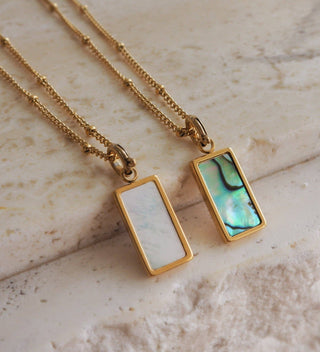 Camilia Necklace | Abalone Shell - Simply Sunflowers