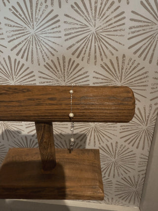 Camille Silver Pearl Bracelet - Simply Sunflowers