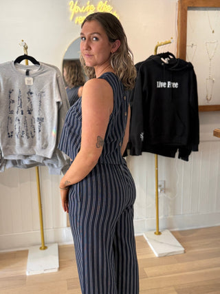 Cape Cod Striped Linen Pants - Simply Sunflowers