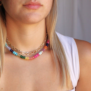 Caris Gold Chain Necklace - Simply Sunflowers