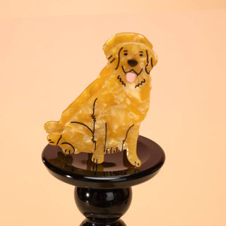 Cartoon Golden Retriever Hair Claw, Dog Shaped Hair Clip - Simply Sunflowers