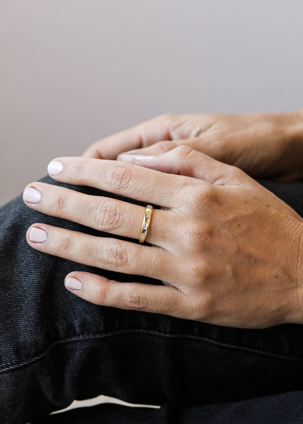 Inset Diamond Ring