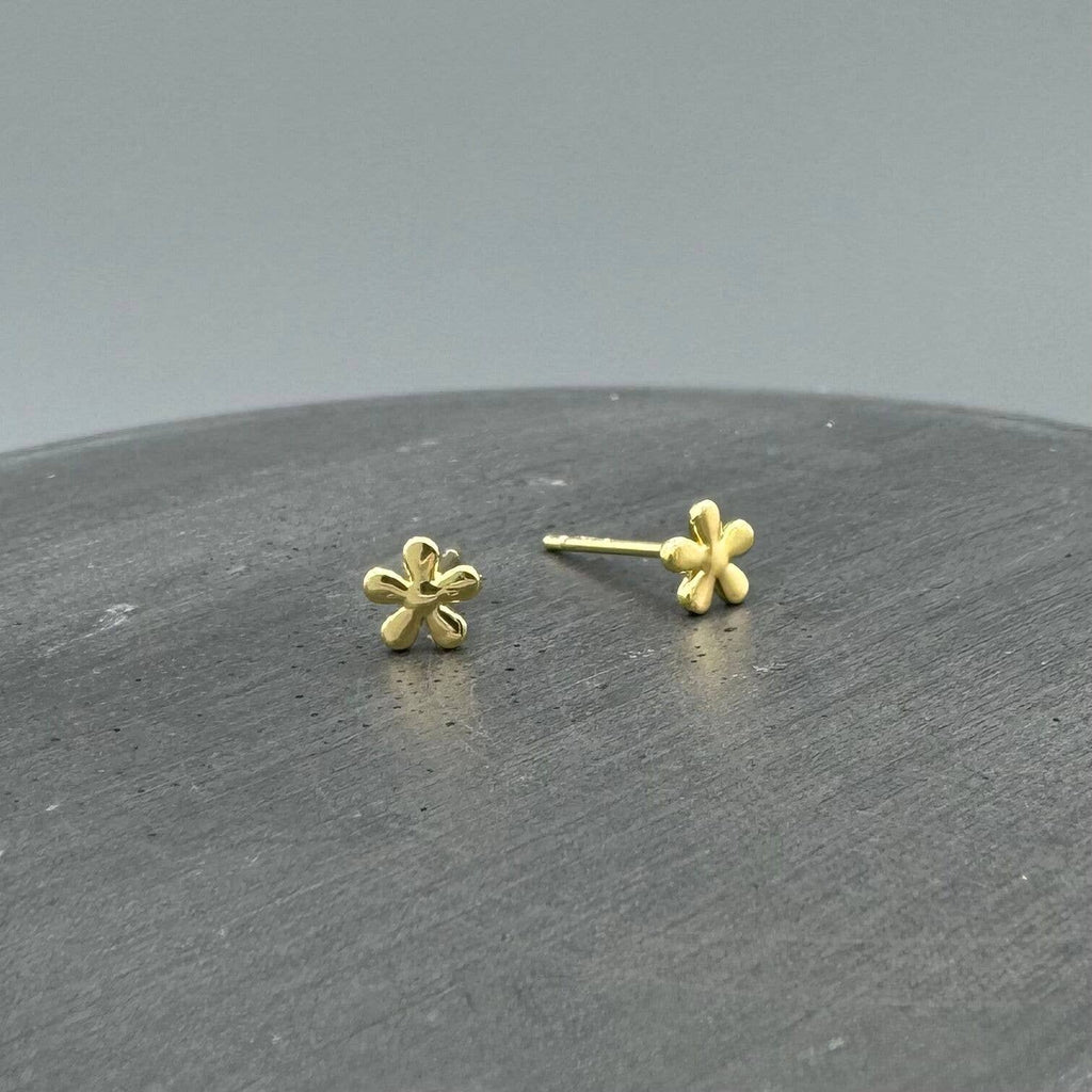 Gold Flower Studs