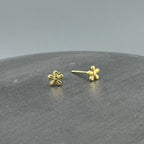 Gold Flower Studs