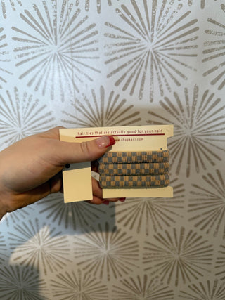 Checkered Hair Ties - Simply Sunflowers