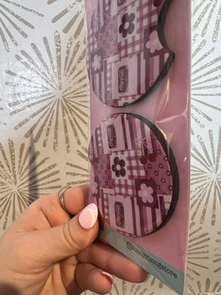 Cherry Patchwork Car Coast - Simply Sunflowers