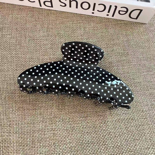 Chic Seashell Pattern Hair Claw, Polka Dot Hair Accessories - Simply Sunflowers