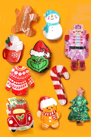 Christmas Claw Clip - Simply Sunflowers