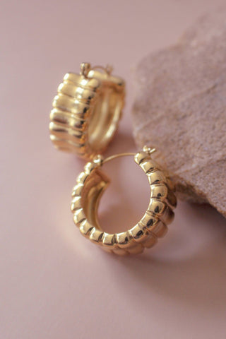 Chunky Ribbed Hoops - Simply Sunflowers