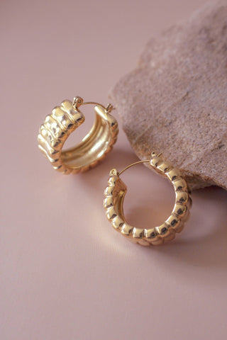 Chunky Ribbed Hoops - Simply Sunflowers