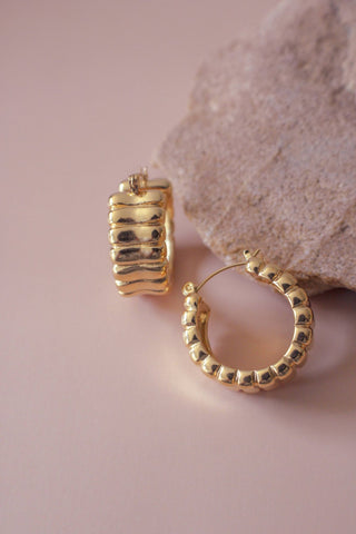 Chunky Ribbed Hoops - Simply Sunflowers