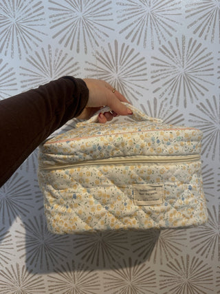 Corduroy Floral Travel Bag - Simply Sunflowers