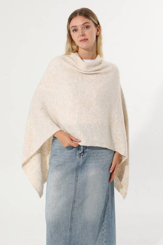 Cowl Neck Poncho - Simply Sunflowers