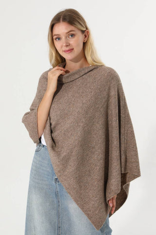Cowl Neck Poncho - Simply Sunflowers