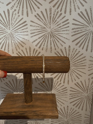 Crystal Gold Bangle Bracelet - Simply Sunflowers