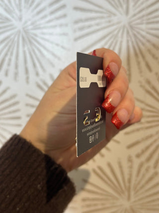 Crystal Huggie Hoop Earrings - Simply Sunflowers