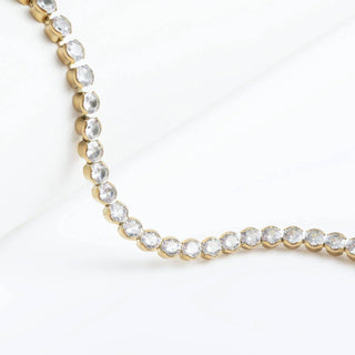 Cubic Zirconia Round Stone Tennis Chain Bracelet - Simply Sunflowers