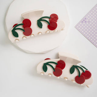 Cute 3D Cherry Hair Clip, Acetate Fruit Hair Accessory - Simply Sunflowers