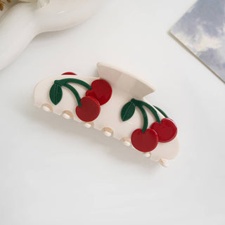 Cute 3D Cherry Hair Clip, Acetate Fruit Hair Accessory - Simply Sunflowers