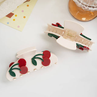 Cute 3D Cherry Hair Clip, Acetate Fruit Hair Accessory - Simply Sunflowers