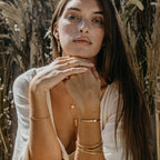 Pearl Hammered Cuff