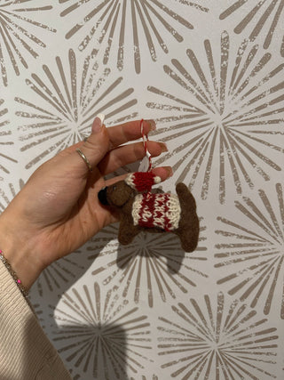 Dachshund Christmas Ornament - Simply Sunflowers