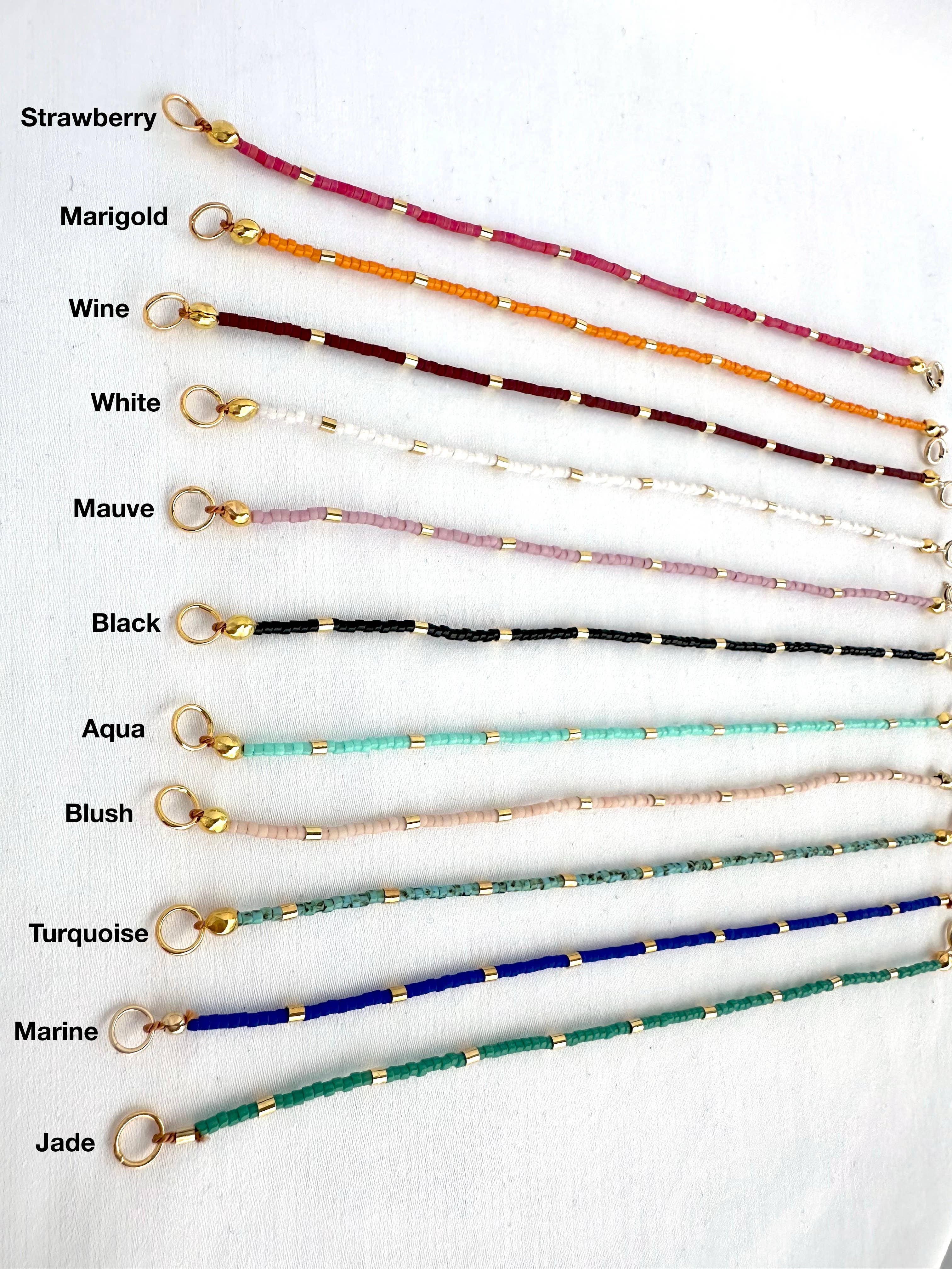 Colorful Gold Bar Bracelet