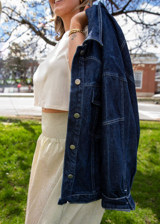Daily Denim Jacket - Simply Sunflowers