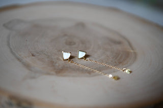 Dainty Chain Earrings - Simply Sunflowers