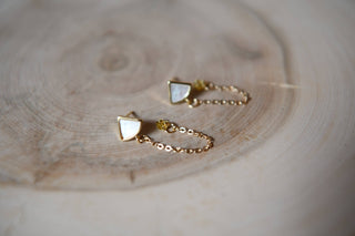 Dainty Chain Earrings - Simply Sunflowers