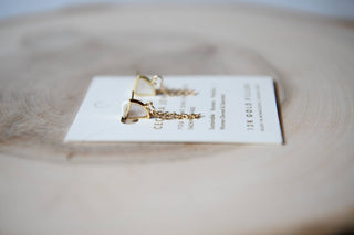 Dainty Chain Earrings - Simply Sunflowers