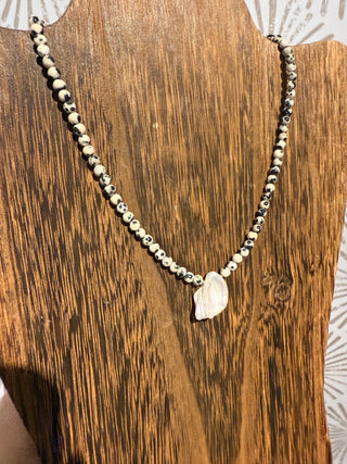 Dalmatian Jasper Necklace - Simply Sunflowers