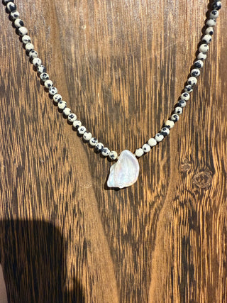 Dalmatian Jasper Necklace - Simply Sunflowers