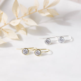 Dazzle Earrings-Clear - Simply Sunflowers