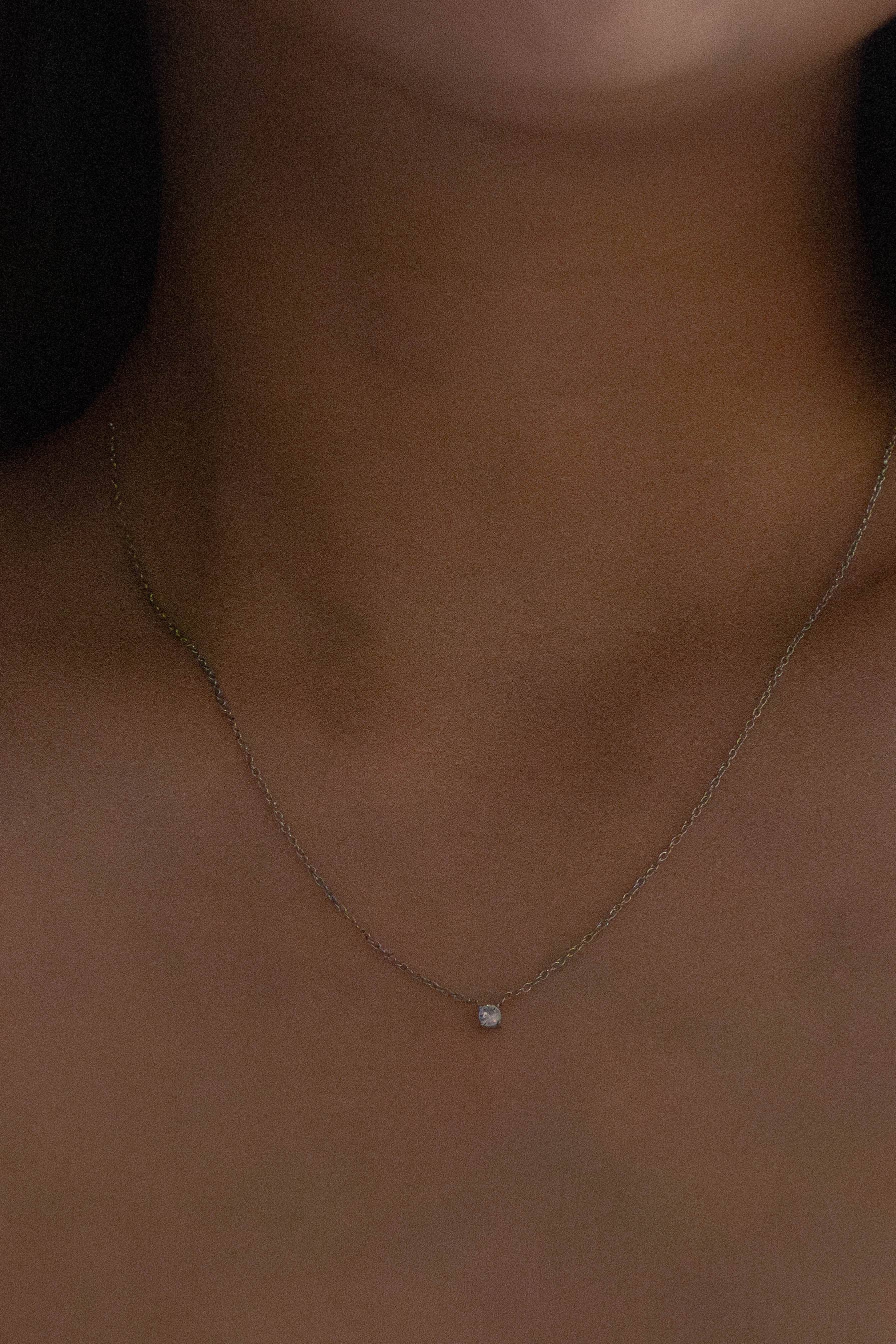 Silver Diamond Necklace