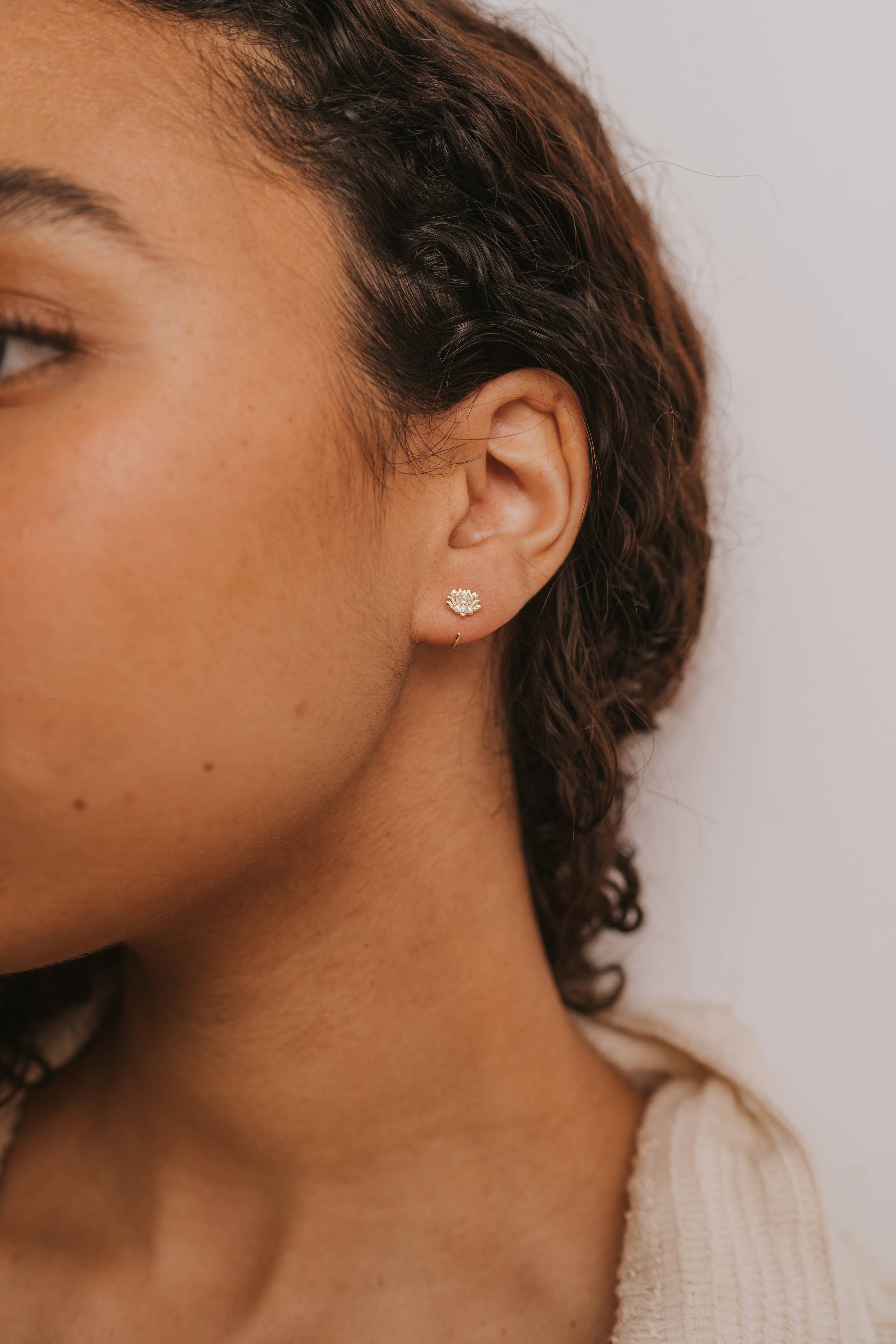 Lotus Flower Earrings