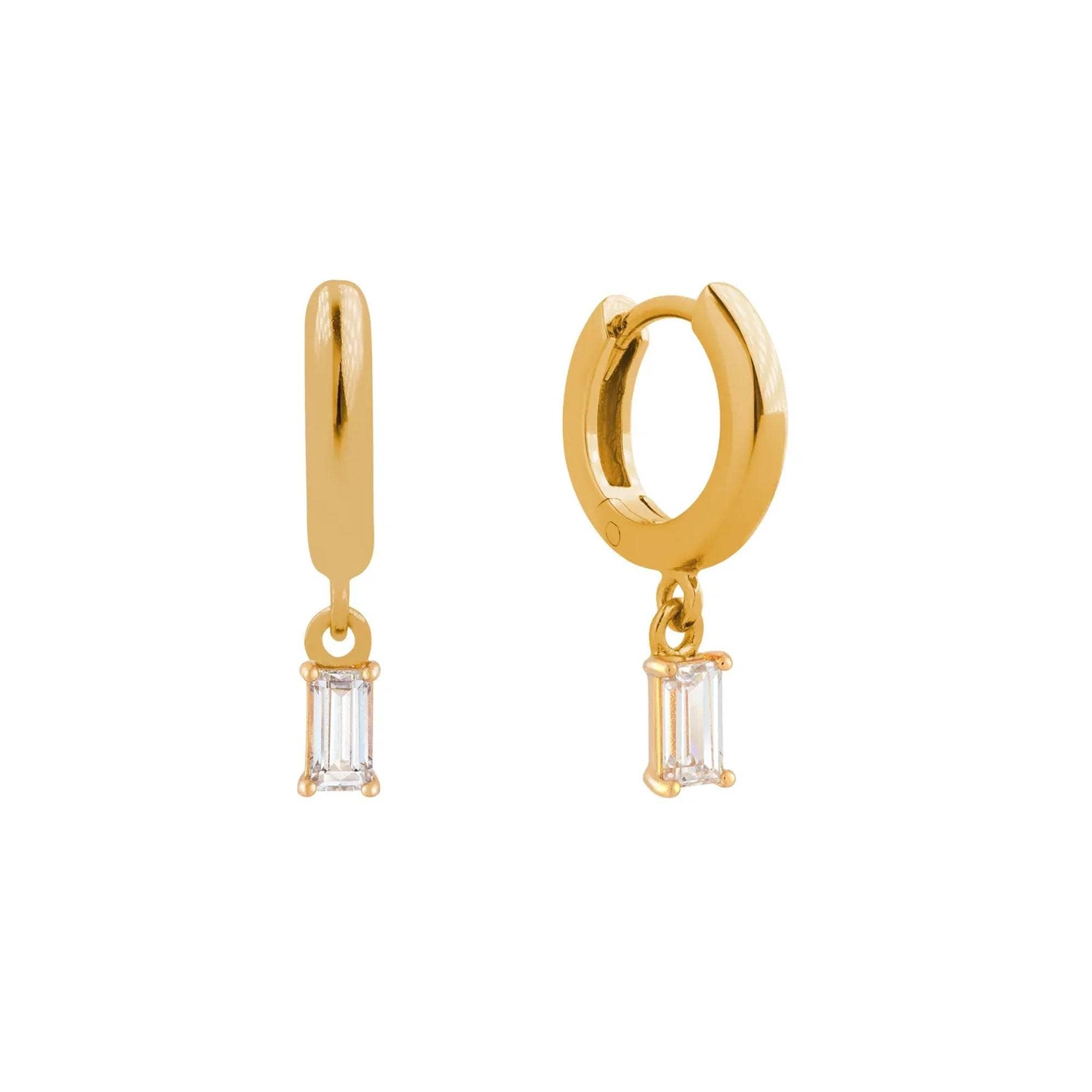Baguette Huggie Hoops