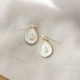 Dewdrop Earrings-opalite - Simply Sunflowers