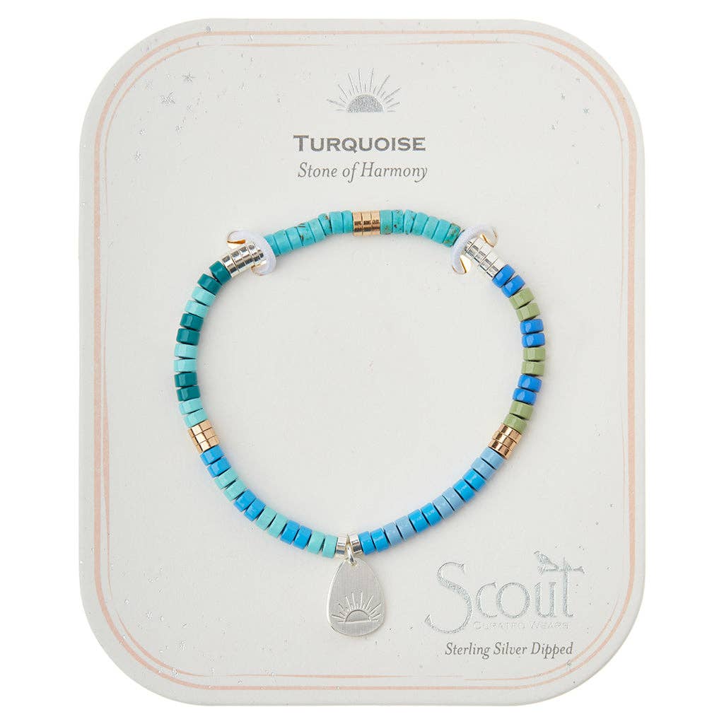 Turquoise Intention Charm Bracelet