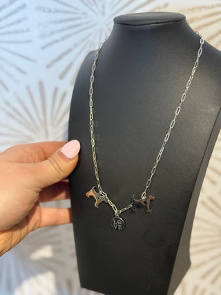 Dog Lover Charm Necklace - Simply Sunflowers