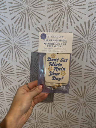 Don't Let It Ruin Your Day Car Air Freshener - Simply Sunflowers