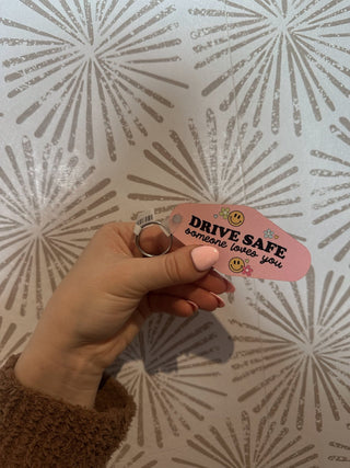 Drive Safe Keychain - Simply Sunflowers