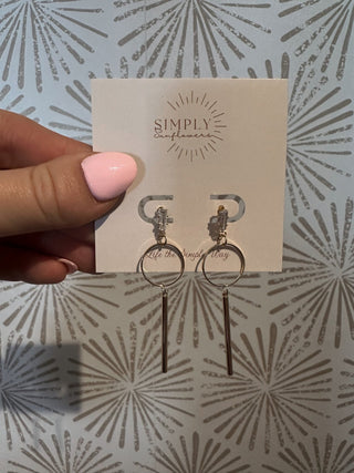 Dropping the Bar Earrings - Simply Sunflowers