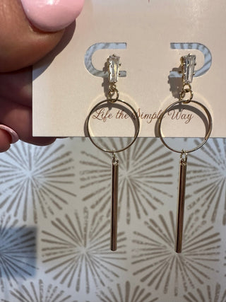 Dropping the Bar Earrings - Simply Sunflowers