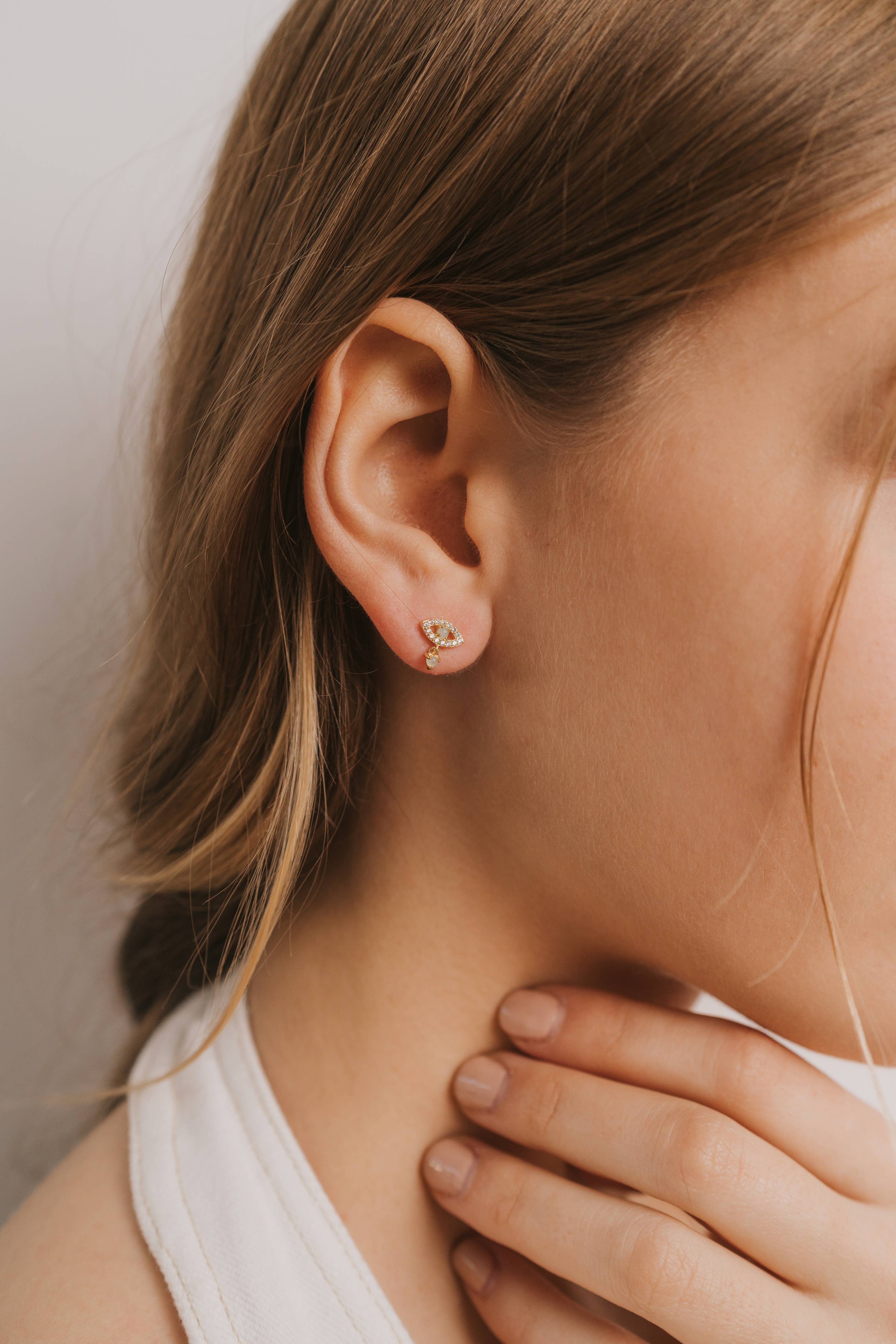 Evil Eye Drop Earrings