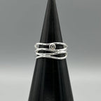 Silver Multi Banded Ring