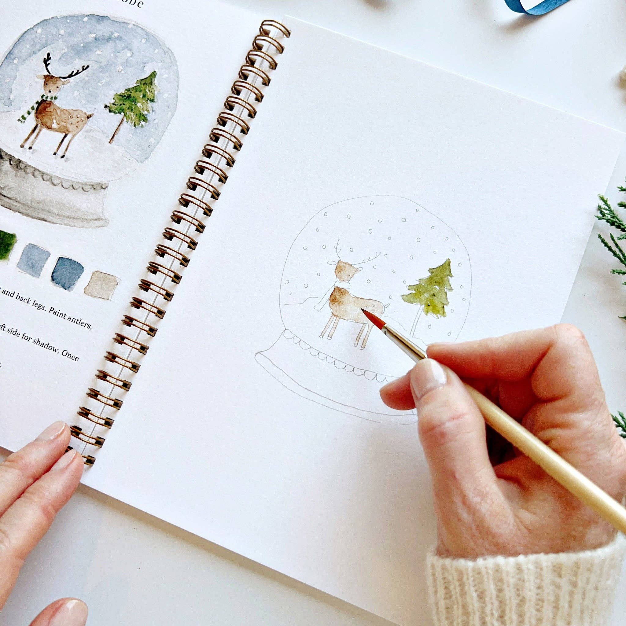 Winter Watercolor Book