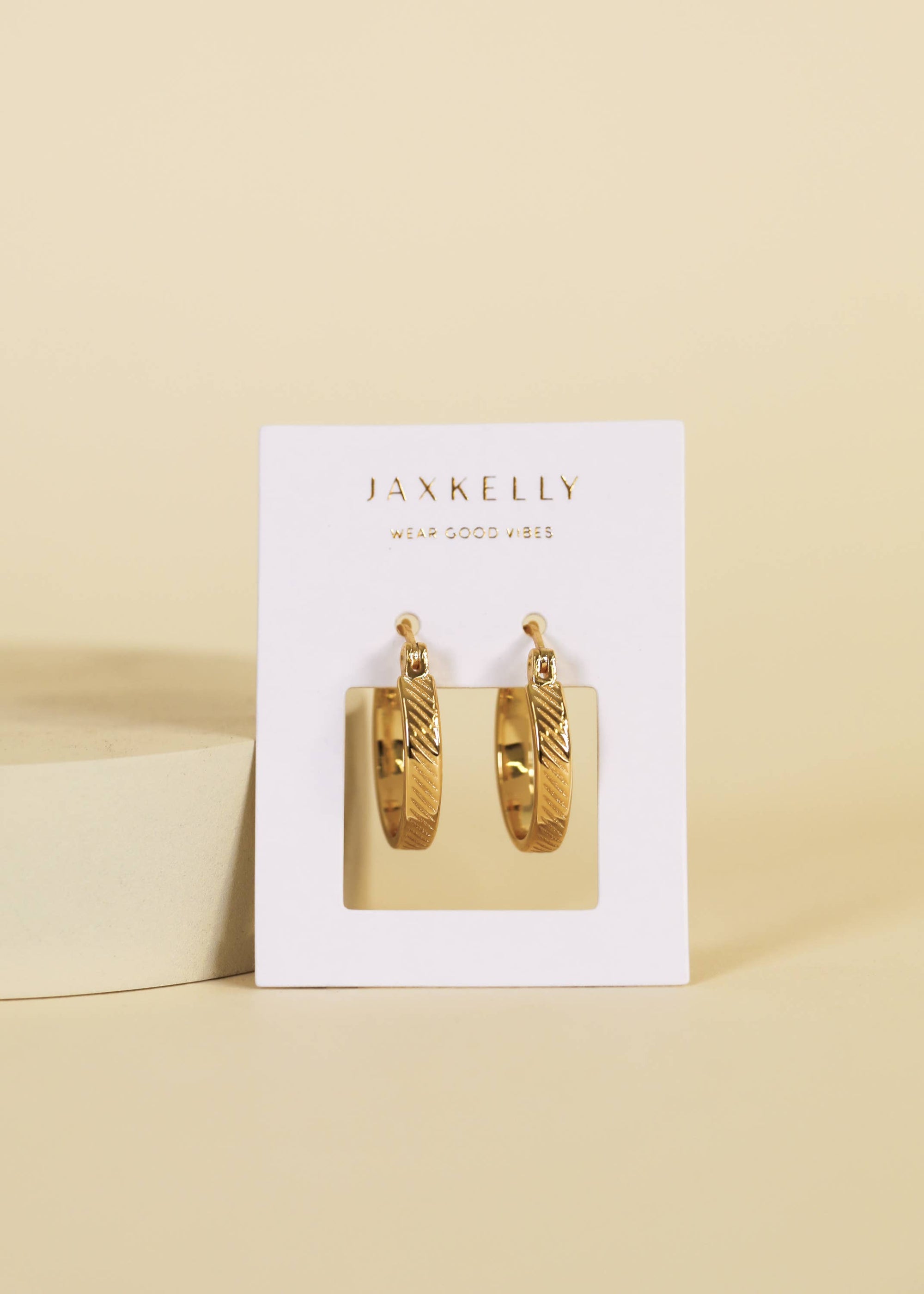 Gold Textured Earrings