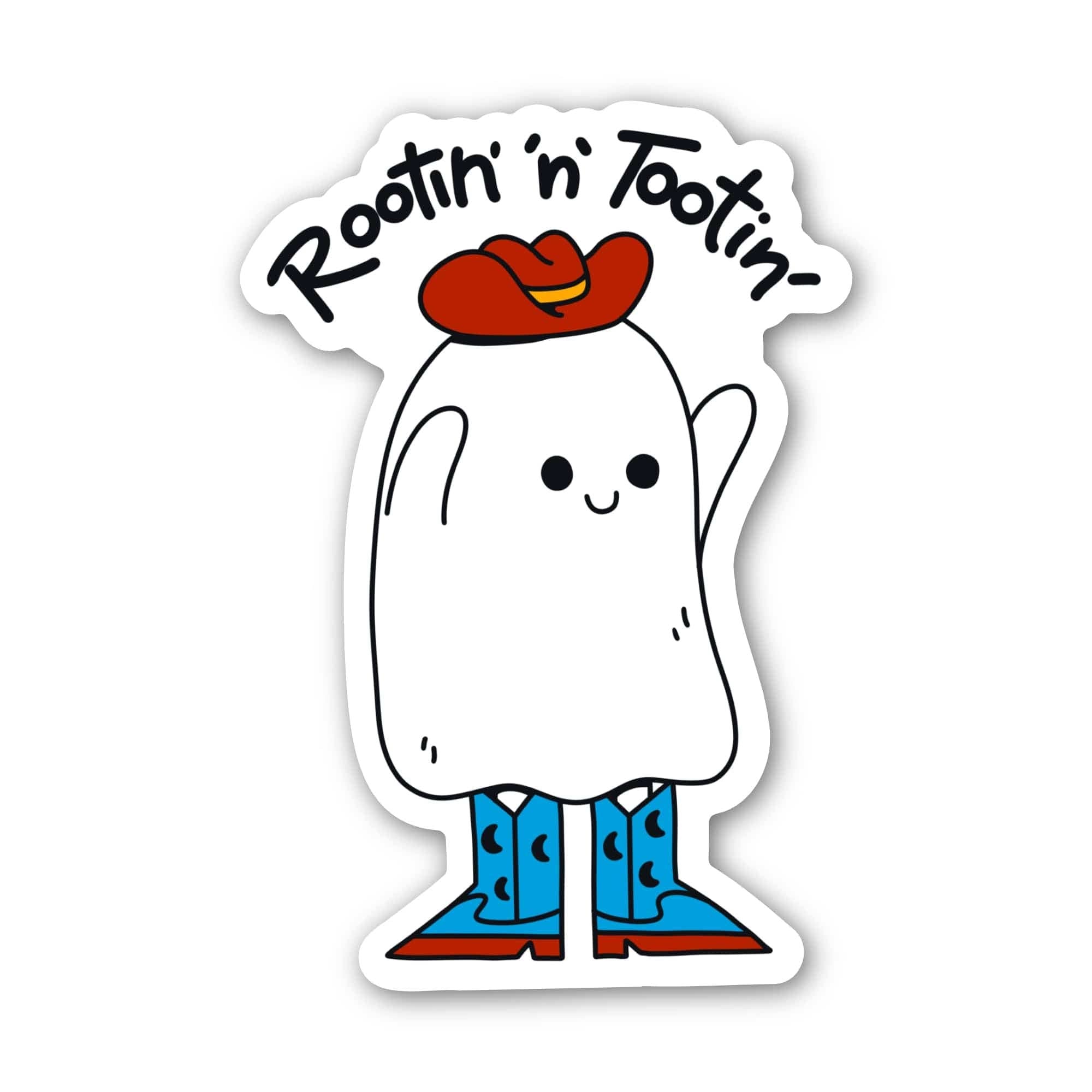 Rootin' 'n' Tootin' Southern Ghost Sticker