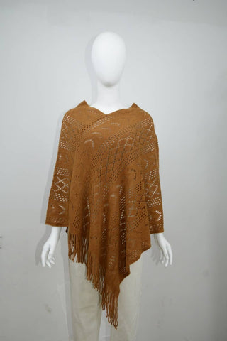 Autumn Tassel Poncho
